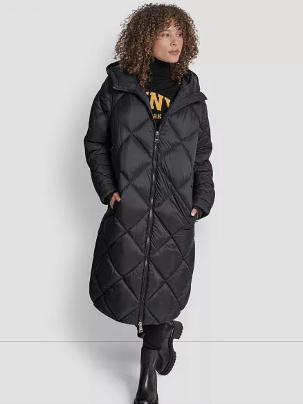 Diamond Quilted Puffer Coat Size LARGE